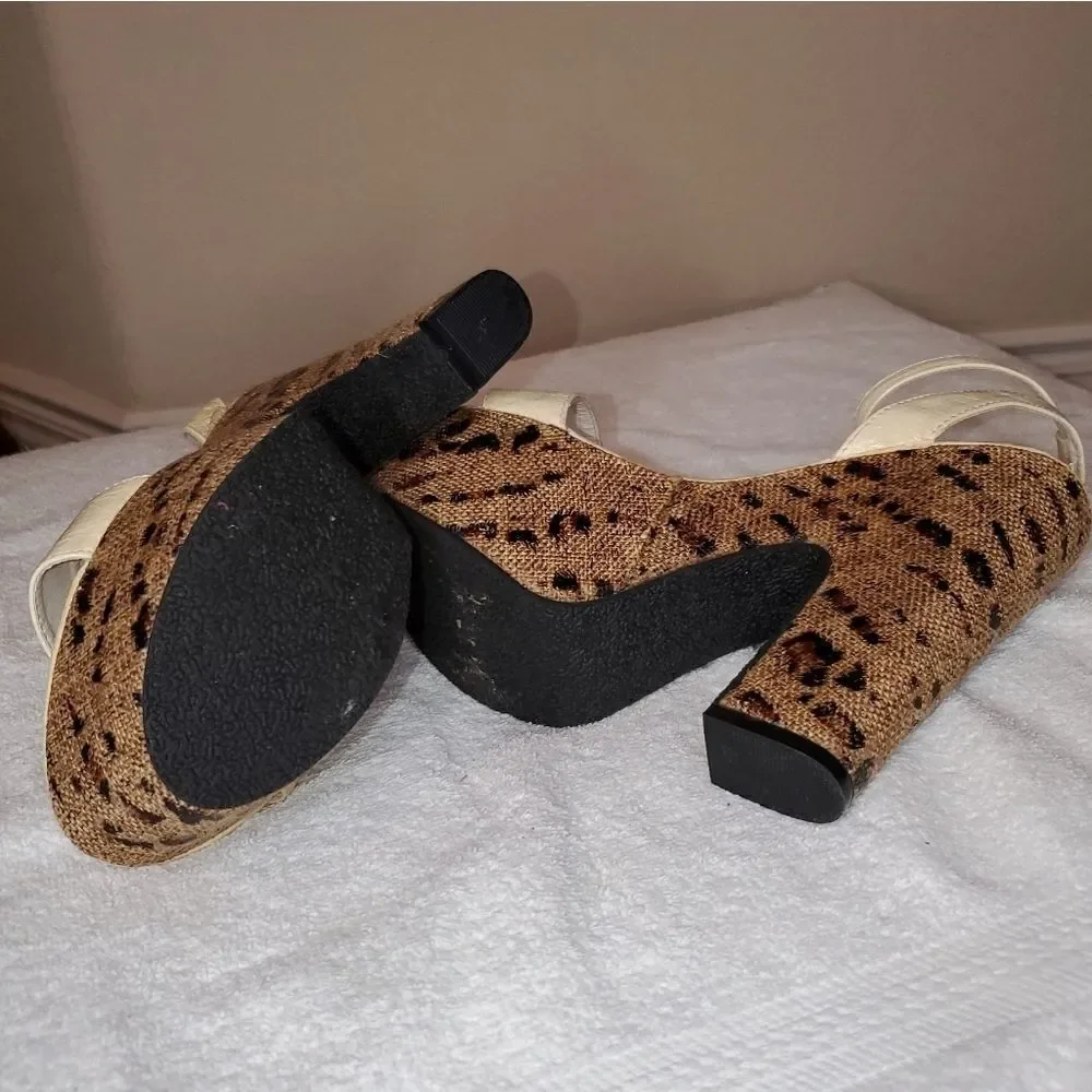 Red Circle Leopard Chunky Platform - Picture 3 of 14